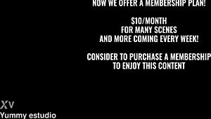 Sexy Latina Kimi Gulps Huge Piss Bottle Then Takes DAP From 4 Monster Cocks!