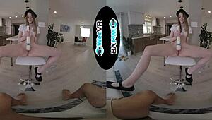 vr pov brunette girl scout takes monster cock pounding creampie with vibrator 😘💦