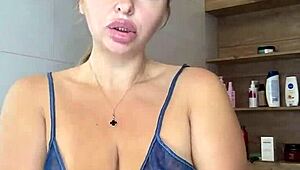 these elastic saggy heavy cans of big natural tits wanna jump out hard nipples pokin