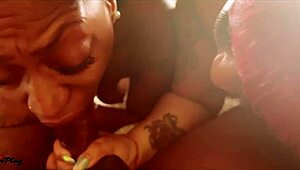 ebony milf squirts wildly as she facesits that massive black cock craving more