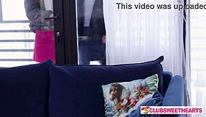 milka way teases her shaved pussy and small tits so juicy at clubsweethearts