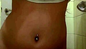 Hijastra Shows Padrastro Big White Saggy Tits And Wet Pussy In Bathroom Play