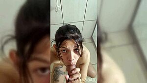 Take it deeper down your throat till I cum right there pov deepthroat blowjob