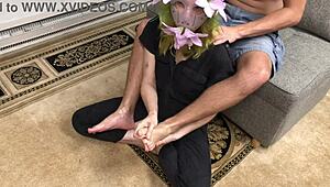 Belyla Bradley's feet stroke cock so good, right?