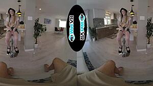 vr pov brunette girl scout takes monster cock pounding creampie with vibrator 😘💦