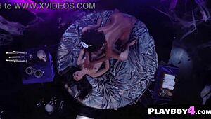 big ass ebony poses stripping lingerie with busty milf