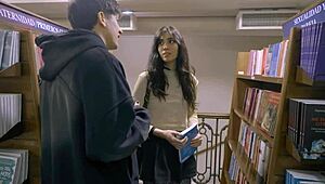 old guy dominates petite latina bookworm teen bending for rough doggystyle cum