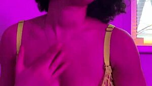 can you feel the heat as she strips passionately fingering herself sensually