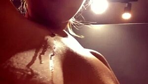 Extreme Public Gym Sucking on Big Natural Tits and Wet Teen Pussy