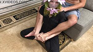 Belyla Bradley's feet stroke cock so good, right?