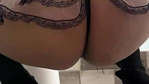 i love watching my stepsister clean in that sexy lingerie it gets me so hot