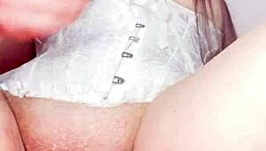 mexican latina stepmom's huge cameltoe pussy lips drip masturbating for stepson