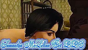 WOW! Samantha Mclellan Gets Pounded by BBC on Couch and in Bathroom!