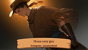 hear this sexy guy moan like crazy while he cums hard??