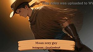 hear this sexy guy moan like crazy while he cums hard??