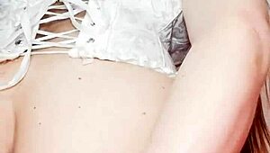 mexican latina stepmom's huge cameltoe pussy lips drip masturbating for stepson