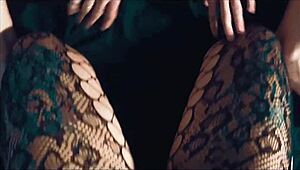 POV captures couple's intimate lingerie moment up close