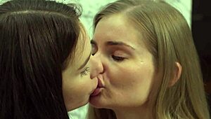 matty and fibi rub pussies in sensual tribbing