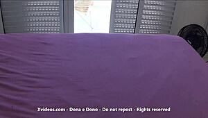 hey watch me rub my shaved pussy wide open in the window while hubby ignores me