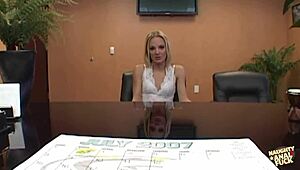 wanna see this blonde deepthroat and take intense anal to escape trouble?