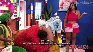 Whoa Sexmex Pluche family rocks with Elizabeth Marquez Malena Doll quickie fuck 😍💦🔥