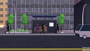 giantess TOY CHICA hunts for HUGE growth with furry toys