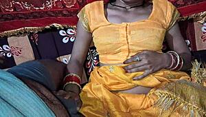 Jeth rams desi bhabhi's smooth pussy missionary all night with ass licking and squirting