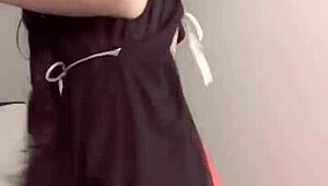 i can't stop watching her cute tits bounce while dancing