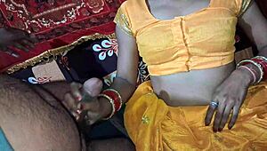 Jeth rams desi bhabhi's smooth pussy missionary all night with ass licking and squirting