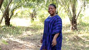horny african bbw wife meets monster cock for bush pounding fun