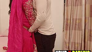 punjabi stepmom's big tits bounce in standing hardcore winter anal fuck cumshot