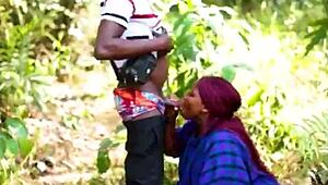 horny african bbw wife meets monster cock for bush pounding fun