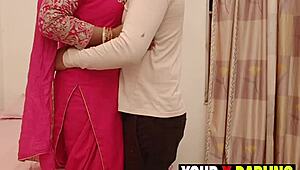 punjabi stepmom's big tits bounce in standing hardcore winter anal fuck cumshot