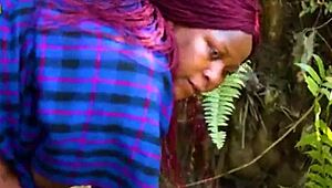 horny african bbw wife meets monster cock for bush pounding fun