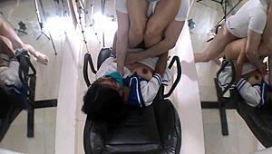 cute busty mexican college gf sneaks over post-class for hard pussy pounding revenge fuck