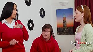 мачехата те предизвиква да я ебиш по-добре от нея 18+