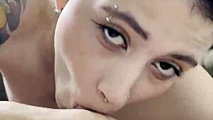 Best Friend's Mouth Filled with Huge Load After Intense Blowjob