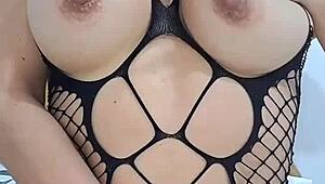 Fuckin my huge ass doggy with giant dildo till anal rose pops out messily