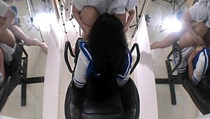 cute busty mexican college gf sneaks over post-class for hard pussy pounding revenge fuck