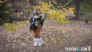 Curvy arab milf lena the plug bares her naked curves for playboy