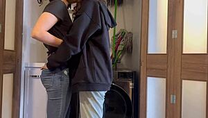 Hey bro's wife and i play doctor on washer licking pussy to wild orgasm cure??