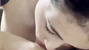 Best Friend's Mouth Filled with Huge Load After Intense Blowjob