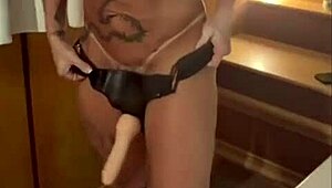 Curvy brazilian milf Maitê and young yasmin tease with dildos, lingerie kisses and bisexual toy play