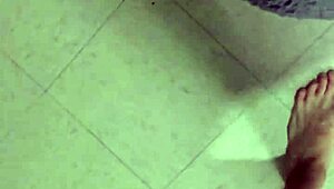 Bent over, I pound my tinder date's tight pussy doggystyle till she screams and squirts everywhere.