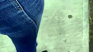 Bent over, I pound my tinder date's tight pussy doggystyle till she screams and squirts everywhere.