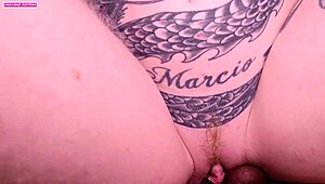 wife shows off new lingerie before big black cock creampie pounding and tit play