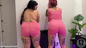 whoa check these huge natural tits jumping 😍 belly play ass shaking in gg worship preview