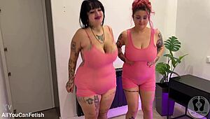 whoa check these huge natural tits jumping 😍 belly play ass shaking in gg worship preview