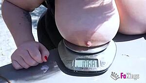 hey you ever wonder how this bbw milf mae quira flashes her huge natural tits and bends over for street strangers?!