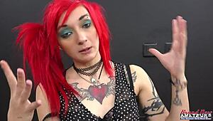 Skinny redhead teen rims ass then swallows hot cum load whole!